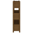 plantekasse 77x25x104,5 cm massivt fyrretræ gyldenbrun