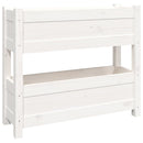 plantekasse 77x25x66 cm massivt fyrretræ hvid