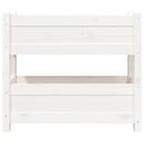 plantekasse 77x25x66 cm massivt fyrretræ hvid