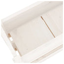 plantekasse 77x25x66 cm massivt fyrretræ hvid