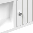 nøgleskab 40x8,5x20 cm konstrueret træ og stål hvid