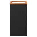 plantekasse 40x40x80 cm polyrattan sort