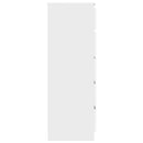 skuffeskab 60x36x103 cm konstrueret træ hvid