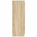 kommode 60x36x103 cm konstrueret træ sonoma-eg