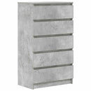 skuffeskab 60x36x103 cm konstrueret træ betongrå