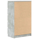 skuffeskab 60x36x103 cm konstrueret træ betongrå