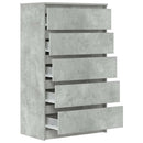 skuffeskab 60x36x103 cm konstrueret træ betongrå