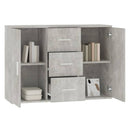 skænk 91x29,5x65 cm konstrueret træ betongrå