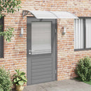 dørbaldakin 150x100 cm polycarbonat grå