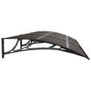 dørbaldakin 300x100 cm polycarbonat sort