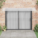 dørmarkise grå 350x100 cm polycarbonat
