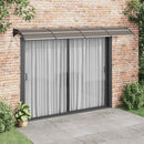 dørmarkise sort 350x100 cm polycarbonat