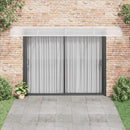 dørmarkise grå 400x100 cm polycarbonat
