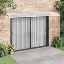 dørmarkise grå 400x100 cm polycarbonat