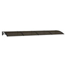 dørmarkise sort 400x100 cm polycarbonat