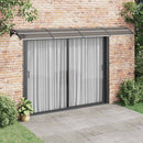 dørmarkise sort 400x100 cm polycarbonat