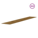 vægpaneler 2,06 m² trælook PVC brun