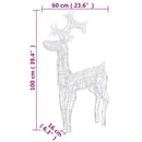 julerensdyr 3 stk. 60x16x100 cm akryl