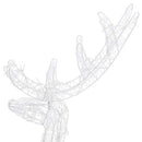 julerensdyr 3 stk. 128 cm akryl varmt hvidt lys