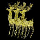 julerensdyr 3 stk. 180 cm 250 LED'er akryl varmt hvidt lys