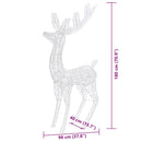 julerensdyr 3 stk. 180 cm 250 LED'er akryl koldt hvidt lys
