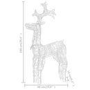 julerensdyr 2 stk. 60x16x100 cm akryl