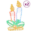 julefigurer 2 stk. 70x42 cm 144 LED'er