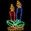 julefigurer 2 stk. 70x42 cm 144 LED'er