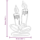 julefigurer 2 stk. 70x42 cm 144 LED'er