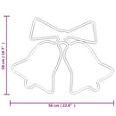 juleklokker 3 stk. 50x56 cm 72 LED'er julefigur