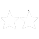 julestjerner 2 stk. 56 cm 48 LED'er varmt hvidt lys