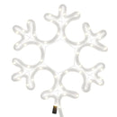 snefnug 2 stk. 27x27 cm med LED-lys varmt hvidt lys