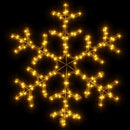 snefnug 3 stk. 59x59 cm med LED-lys varmt hvidt lys