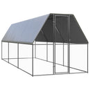 hønsegård 2x6x2 m galvaniseret stål