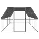 hønsegård 3x8x2 m galvaniseret stål