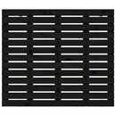 sengegavl 106x3x91,5 cm massivt fyrretræ sort