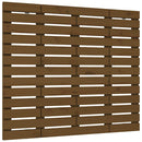 sengegavl 96x3x91,5 cm massivt fyrretræ gyldenbrun