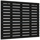 sengegavl 96x3x91,5 cm massivt fyrretræ sort