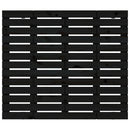 sengegavl 96x3x91,5 cm massivt fyrretræ sort
