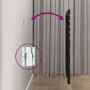 sengegavl 96x3x91,5 cm massivt fyrretræ sort