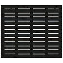 sengegavl 126x3x91,5 cm massivt fyrretræ sort