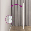sengegavl 146x3x91,5 cm massivt fyrretræ hvid