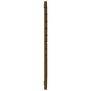 sengegavl 81x3x91,5 cm massivt fyrretræ gyldenbrun