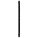 sengegavl 81x3x91,5 cm massivt fyrretræ sort