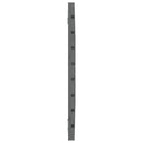 sengegavl 106x3x63 cm massivt fyrretræ grå