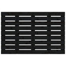 sengegavl 106x3x63 cm massivt fyrretræ sort