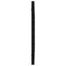 sengegavl 106x3x63 cm massivt fyrretræ sort