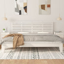 sengegavl 206x3x63 cm massivt fyrretræ hvid