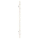 sengegavl 206x3x63 cm massivt fyrretræ hvid