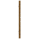 sengegavl 206x3x63 cm massivt fyrretræ gyldenbrun